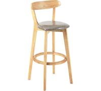 Bar Stool Industrial Farmhouse Barstool with PP Seat, Cafe Pub Kitchen Counter Dining Room Breakfast Bar Chair (White-2ps)