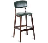 Bar Stool Industrial Farmhouse Barstool with PP Seat, Cafe Pub Kitchen Counter Dining Room Breakfast Bar Chair (White-2ps)