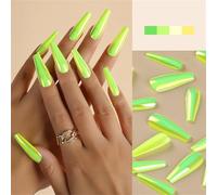 Bara fluorescente Unghie Unghie Artificiali Ballerine Unghie Finte Unghie Coprire Pieno Press Su Unghie