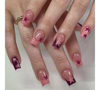 Bara Unghie Punte Unghie finte Colle Su Unghie Stick On Unghie Premere sulle Unghie Unghie Artificiali Ung