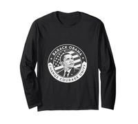 Barack Obama Tribute Art Cambia Coraggio Unità Maglia a Manica