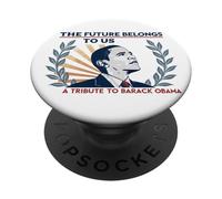 Barack Obama Tribute Art Il futuro appartiene a noi PopSockets PopGrip Adesivo