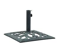 BaraSh Base Ombrellone Verde 12 kg 49 cm in Ghisa,Casa e Giardino,Prato e Giardino,Vita all'aperto,Accessori per ombrelloni e Parasole,Basi per ombrelli da Esterno(SPU:47866)