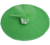 BARATTI 100 Pz. Velo VELI di Fata Verde Tulle Organza Tondo VELETTI BOMBONIERE Fai da Te Confetti