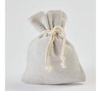 Baratti 50 Pezzi Sacchetti Cotone, Misura 10X12, Effetto Naturale Con Tirante, Ideale Per Bomboniere, Fai Da Te, Porta Oggetti, Confetti, Caramelle, Regalo, Matrimonio, Natale, Festa (Panna)