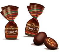 BARATTI & MILANO - DELIZIOSE PRALINE/CONFETTI CON NOCCIOLA - BUSTA DA 500g (MORETTA CROCCANTINA FONDENTE)