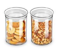 Barattoli Cucina Robusto Set di 2 Barattoli Vetro for Alimenti, Contenitori Sigillati for Uso Domestico Contenitori Ermetici per Alimenti(300ml)