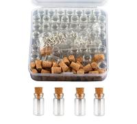 Barattoli di mini bottiglie di vetro da 50 pezzi con bottiglia di messaggio