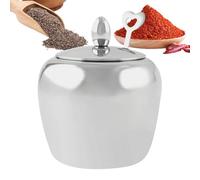 Barattoli di organizzatore di condimento, di zucchero in acciaio inossidabile da 250 ml con coperchio e cucchiaio per deposito ermetico, organizzazione del con facile funzione di acces