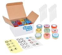 Barattoli per balsamo per labbra - per cosmetici - Confezione da 48 - 6 colori - fai da te - Trasparente - 5 grammi (5 ml/0,17 once) - Include 48 adesivi per balsamo per labbra scrivibili e 48