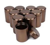 Barattoli per Candele 10 Pezzi Portatili Multiuso Rotondi Mini Sigillo in Metallo lattina for tè Candela barattoli di Caramelle aromaterapia(Color 3)