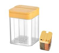 Barattoli Per Condimenti - Contenitore Per Spezie Compaact 4 In 1, Dispenser Portatile A Tenuta Stagna A Lunga Durata | Contenitore Per Condimenti Trasparente Con Coperchi Per Il Bancone Del