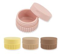 Barattoli per Crema da 4 Pezzi, Contenitori da Viaggio in Silicone Multicolore, Contenitori da Viaggio Piccoli in Silicone da 20 Ml per Lozione, Collana, Orecchini, Crema per Le Mani per Il Corpo