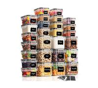 Barattoli sigillati ERMETICO E ANTITARME: I contenitori ermetici e antitarme garantiscono la qualità dei tuoi alimenti (farina, cereali, zucchero, pasta, cornflakes, ecc.). Non dovrai più preoccuparti