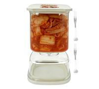 Barattoli Sottaceti con Coperchio,Contenitore per Fermentazione con Colino per Crauti e Verdure - Contenitore Ermetico Da Sottaceti,per Cucina Insalate Zucchero Caffè Farina e Fiocchi d'Avena