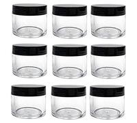 Barattolini rotondi in plastica trasparente, con coperchio avvitabile, vuoti e riutilizzabili, capacità 30 g/30 ml, ideali per contenere cosmetici, ombretto, balsami fatti in casa per le