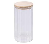 Barattolo 1,5 L in vetro borosilicato, coperchio in bambù, SìChef