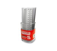 Barattolo 15 righelli - 15cm - alluminio - Arda Quantita min. 1