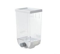 Barattolo Alimenti 1.5L Bocca Larga Anti-Scivolo(1L white) | Plastica PP robusta, bocca larga per ricarica per facile, design per trasparente, 1.5L, per ideale per cereali