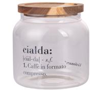 Barattolo cialde in borosilicato e acacia, Victionary