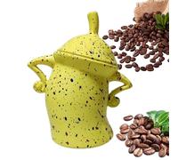 Barattolo con atteggiamento - Teiera con atteggiamento | Barattoli in vinile per dolci con coperchio - Randomizzato con macchie di vernice | Simpatici barattoli per alimenti Sassy | Divertenti