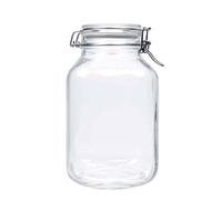 Barattolo con chiusura a filo 'Fido' da 3.000 ml, quadrato, bocca: chiusura a filo