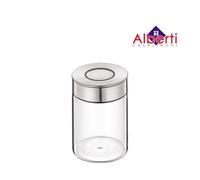 Barattolo con coperchio salva aromi "Vetro Inox" ML 1000/cm Ø10x19