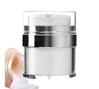 Barattolo con pompa airless | Barattolo di crema cosmetica | Barattolo di crema acrilica bianca | Contenitore cosmetico acrilico vuoto | Dispenser di lozioni portatile per creme per lozioni per il tru
