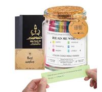 Barattolo con Versetti Biblici | Carte Delle Scritture Per Emozioni Positive | Scatola Di Versetti Biblici Per Confermazione,Per Donne Genitori Adulti Famiglia Amici Colleghi Sacerdoti Sorelle