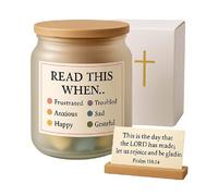 Barattolo con versi biblici - Vaso con versi della Bibbia | Cestino per preghiere ispiratrici per uomini donne compleanno casa lavoro Pasqua battesimo cristiano pastore madrina comodino regalo per