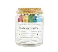 Barattolo con versi della Bibbia, The Hope Jar Versi della Bibbia per emozioni e sentimenti, barattolo di preghiera con 90 versi della Bibbia e braccialetto di colore casuale, regalo cristiano per