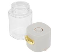 Barattolo Condimento a Pressione 180ml in Vetro Pp Abs Bianco