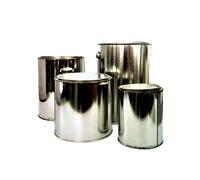 BARATTOLO CONTENITORE METALLO CON COPERCHIO ERMETICO PER VERNICI / SOLVENTI