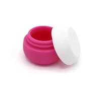 Barattolo da viaggio in silicone da 1/4 pezzi da 20 ml | Silicone, a prova di perdite, ricaricabile, portatile, 20 ml, da viaggio(1PC Rose)