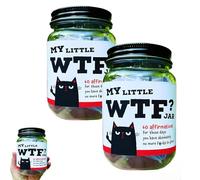 Barattolo di affermazioni divertenti: 60 citazioni toste sulla cura di sé, biglietti sarcastici di affermazione quotidiana in un barattolo per adulti, barattoli di incoraggiamento tosto (2pcs)