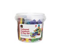 Barattolo di colori educativi Costruisci e gioca Set di forme in legno assortite