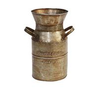 Barattolo di latta di ferro antico secchio decorativo per casa giardino ufficio tavolo centrotavola decorazione fiore vaso di fiori secco