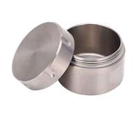 Barattolo di Latta Rotondo Contenitori Per La Conservazione del Tè in Titanio Impermeabile Piccolo Contenitore Sigillato Barattolo Rotondo Portatile Per Tè Sfuso, Caffè, Caramelle, Spezie, Medicine