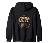 Barattolo di lievito Naturale retrò I Only Trust Bacteria I Raised Felpa con Cappuccio