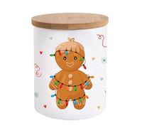 Barattolo di pan di zenzero 620 ml | Natale | biscotti | regali | Avvento | Inverno | Stelle | Luci | Pan di zenzero | Pasticceria