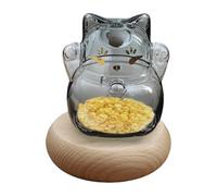 Barattolo Di Per Monete Salvadanaio - Contenitore Per Soldi Decorativo | Contenitore Per Monete E Fagioli D'oro A Forma Di Gattino Trasparente Per Adulti E Bambini