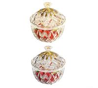 Barattolo di plastica per caramelle con coperchio, contenitore trasparente per snack per scrivania da ufficio, organizer sigillato per alimenti da 350 ml, per biscotti e dolcetti, accento decorativo