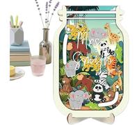 Barattolo di ricompensa per bambini, barattolo di ricompensa per insegnanti, sistema di comportamento a tema animale, per la routine quotidiana di andare a dormire, vasino per imparare a casa, scuola