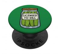 Barattolo di sottaceti concesso in licenza a Dill Funny Pickle Pun PopSockets PopGrip Adesivo