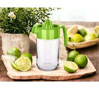 Barattolo di vetro manuale spremiagrumi lime, arancia, limone, frutta, spremiagrumi, filtro per succo fresco, gadget da cucina salutare, antiscivolo, senza elettricità, nessun rumore, 660 ml (660 ml