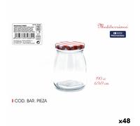 Barattolo di Vetro Mediterraneo Multiuso 190 ml Vetro [48 Unità]