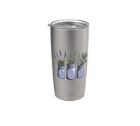 Barattolo di vetro per erbe aromatiche, lavanda, idroponica, farmacia, strega, gotico Bicchiere termico in acciaio inox doppia parete