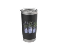 Barattolo di vetro per erbe aromatiche, lavanda, idroponica, farmacia, strega, gotico Bicchiere termico in acciaio inox doppia parete