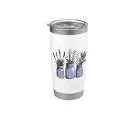Barattolo di vetro per erbe aromatiche, lavanda, idroponica, farmacia, strega, gotico Bicchiere termico in acciaio inox doppia parete