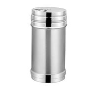 Barattolo dosatore di spezie in acciaio inossidabile con coperchio rotante Distributore a fori multipli Contenitore per la conservazione condimenti e stuzzicadenti